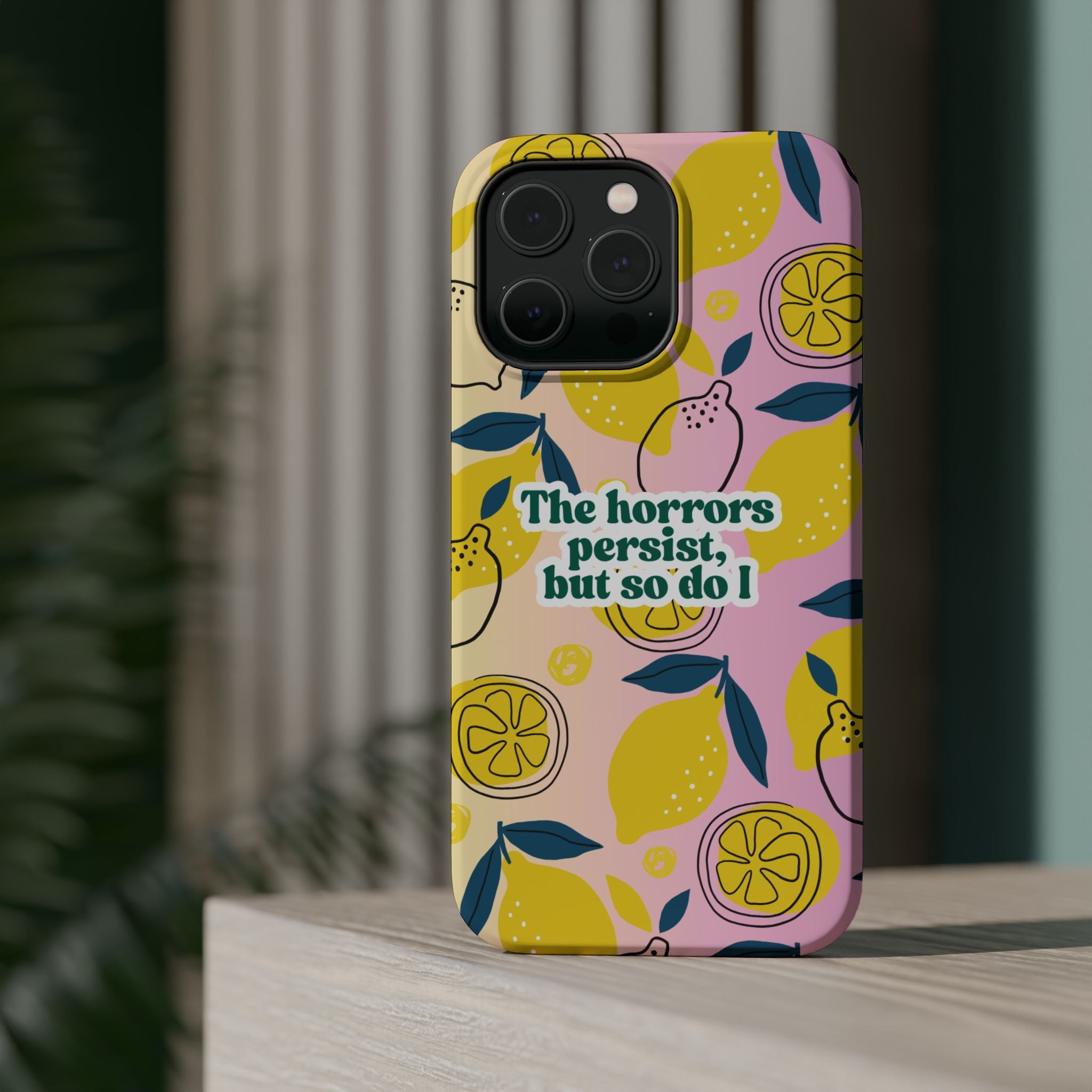 The Horrors Persist, but So Do I - Magnetic Tough Case for iPhone