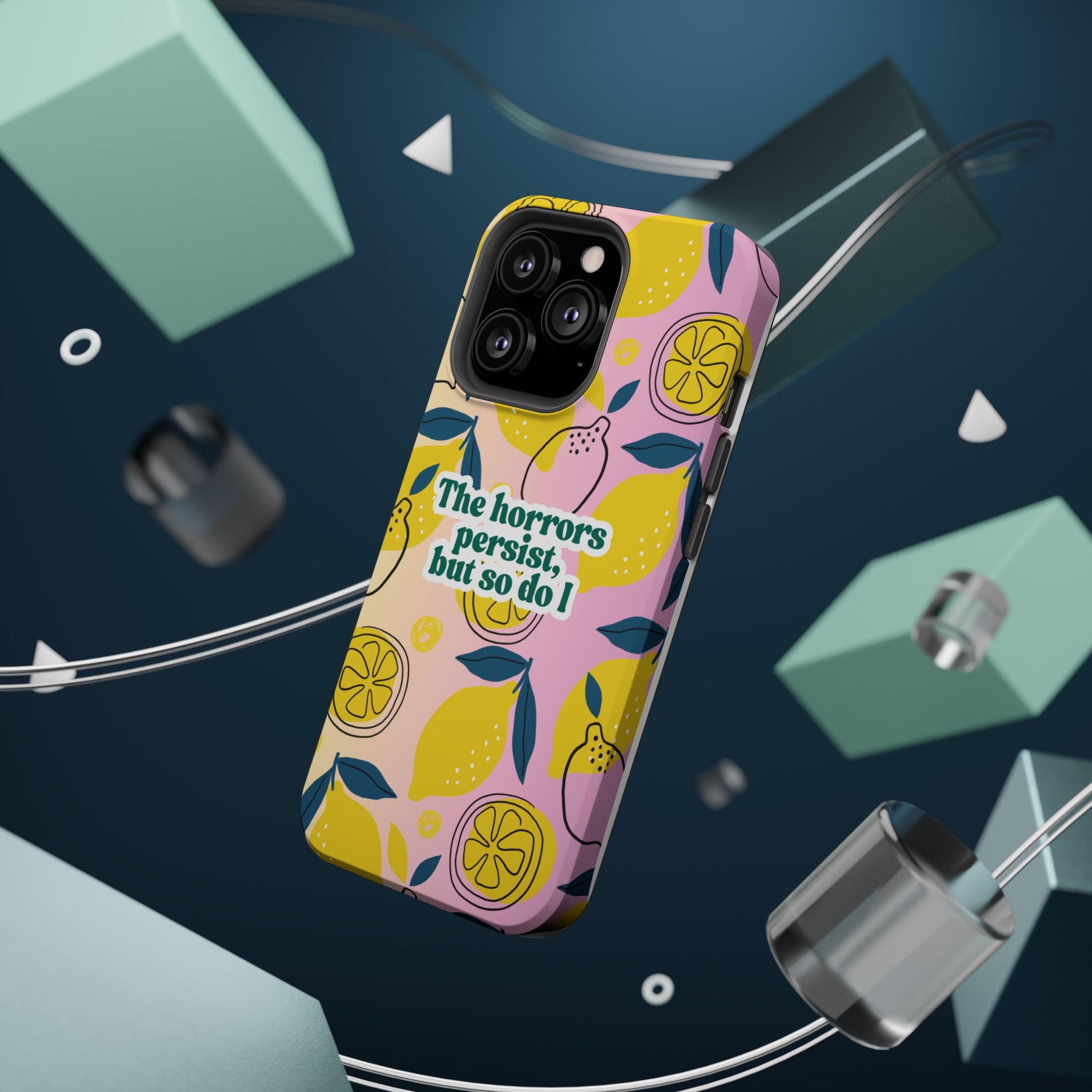 The Horrors Persist, but So Do I - Magnetic Tough Case for iPhone