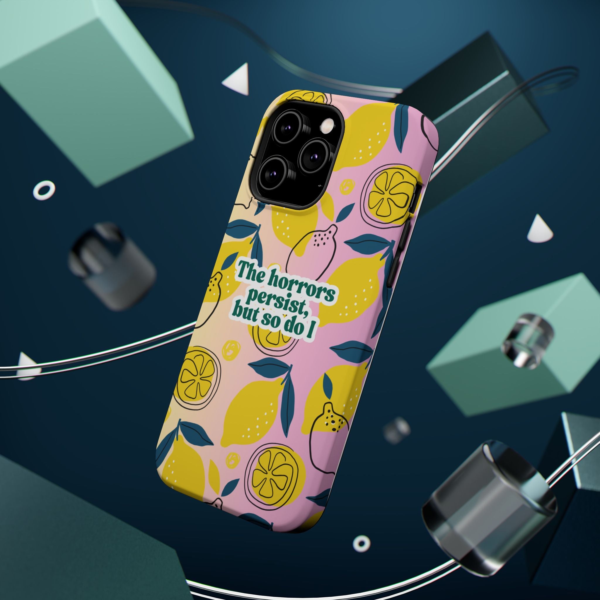 The Horrors Persist, but So Do I - Magnetic Tough Case for iPhone