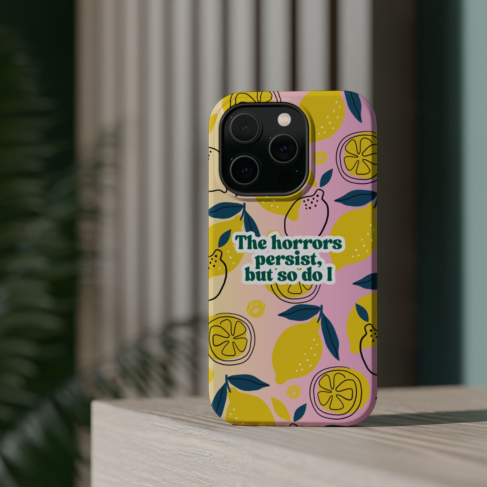The Horrors Persist, but So Do I - Magnetic Tough Case for iPhone