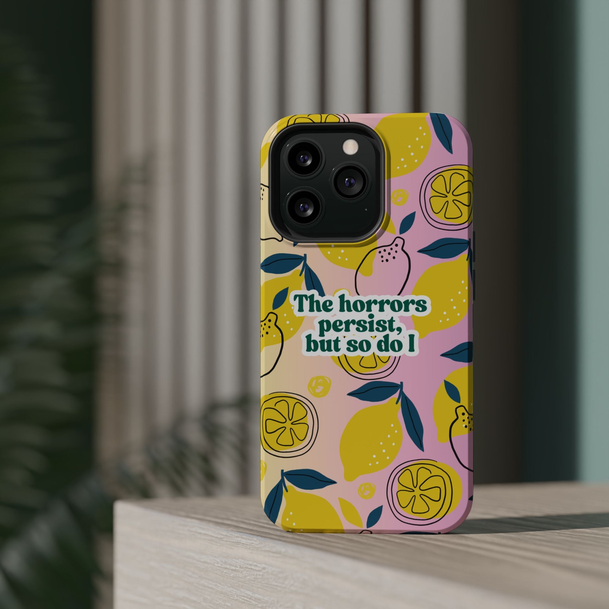 The Horrors Persist, but So Do I - Magnetic Tough Case for iPhone