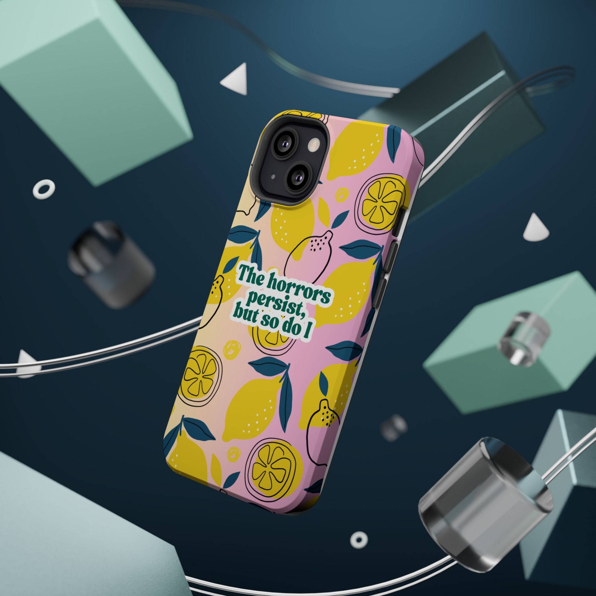 The Horrors Persist, but So Do I - Magnetic Tough Case for iPhone