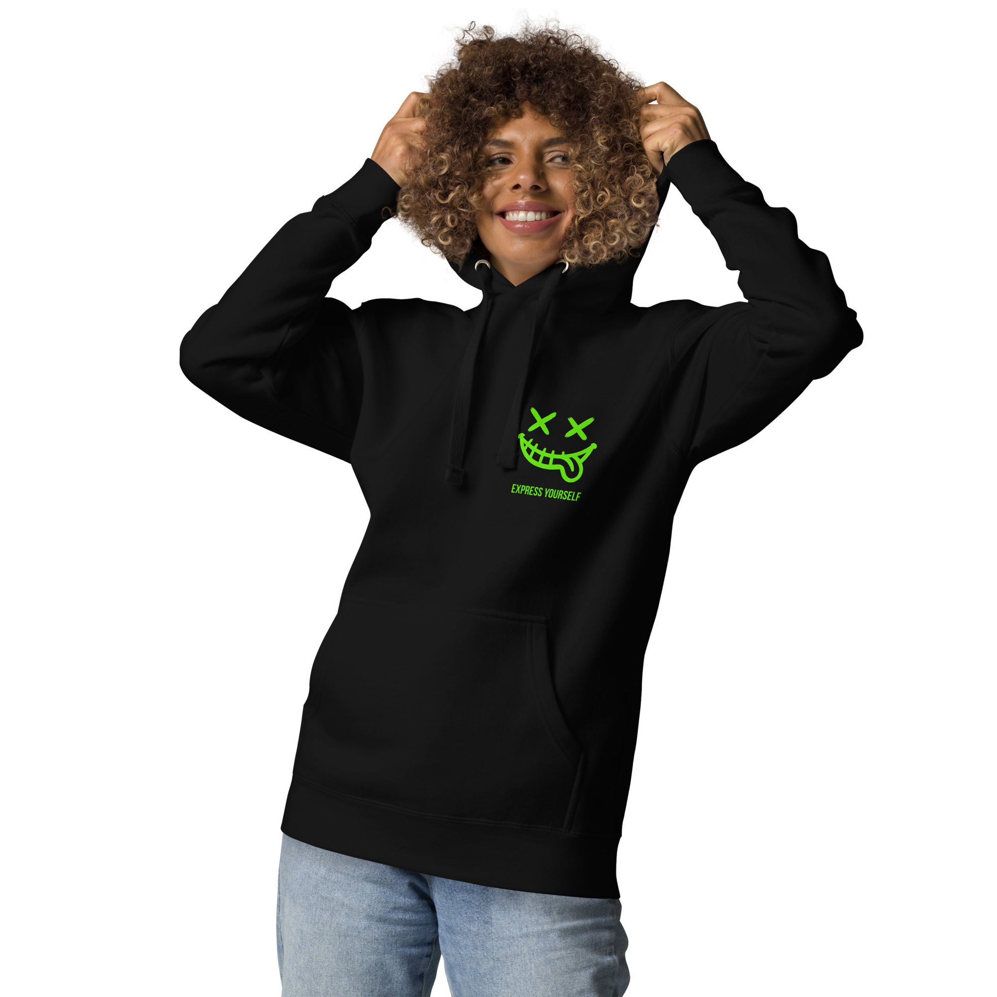 XAVI™ Neon Green Print - Unisex Hoodie
