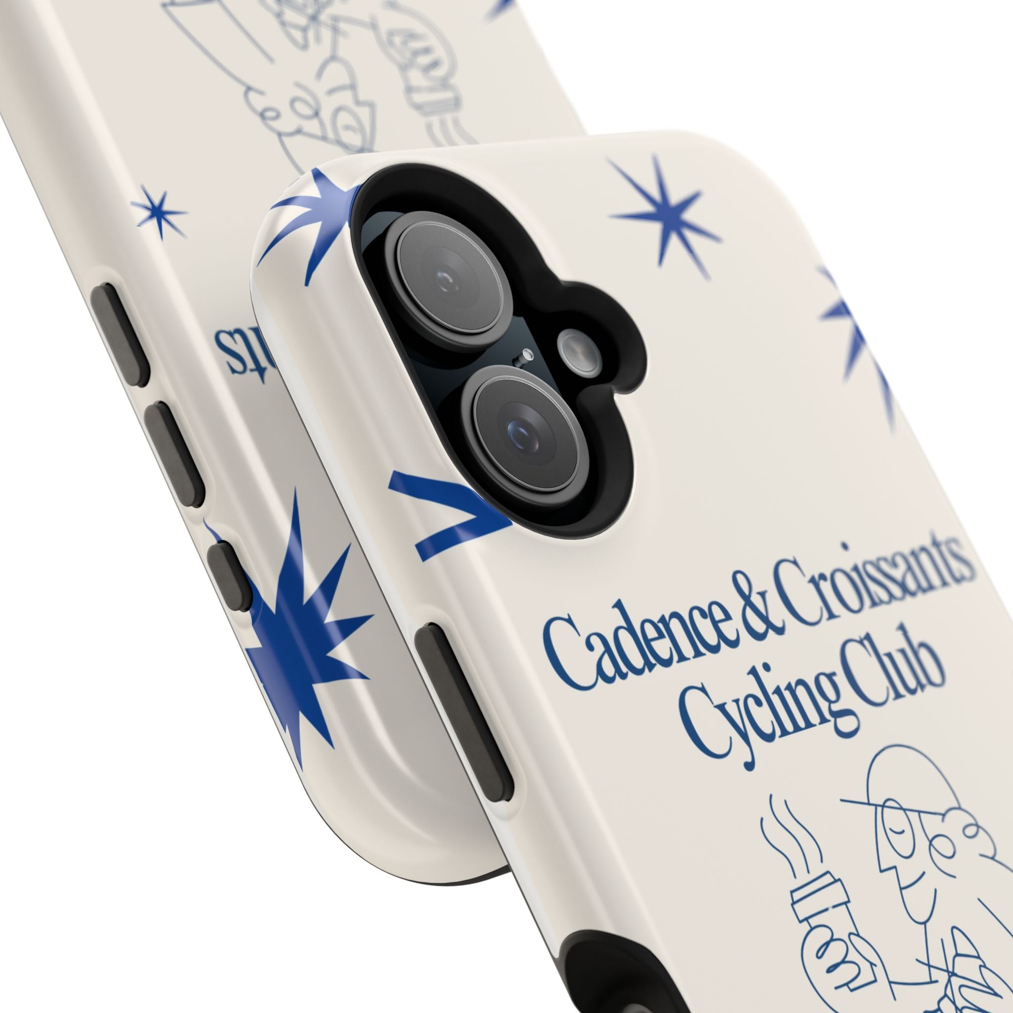Cadence and Croissants Cycling Club - Magnetic Shockproof iPhone Cover