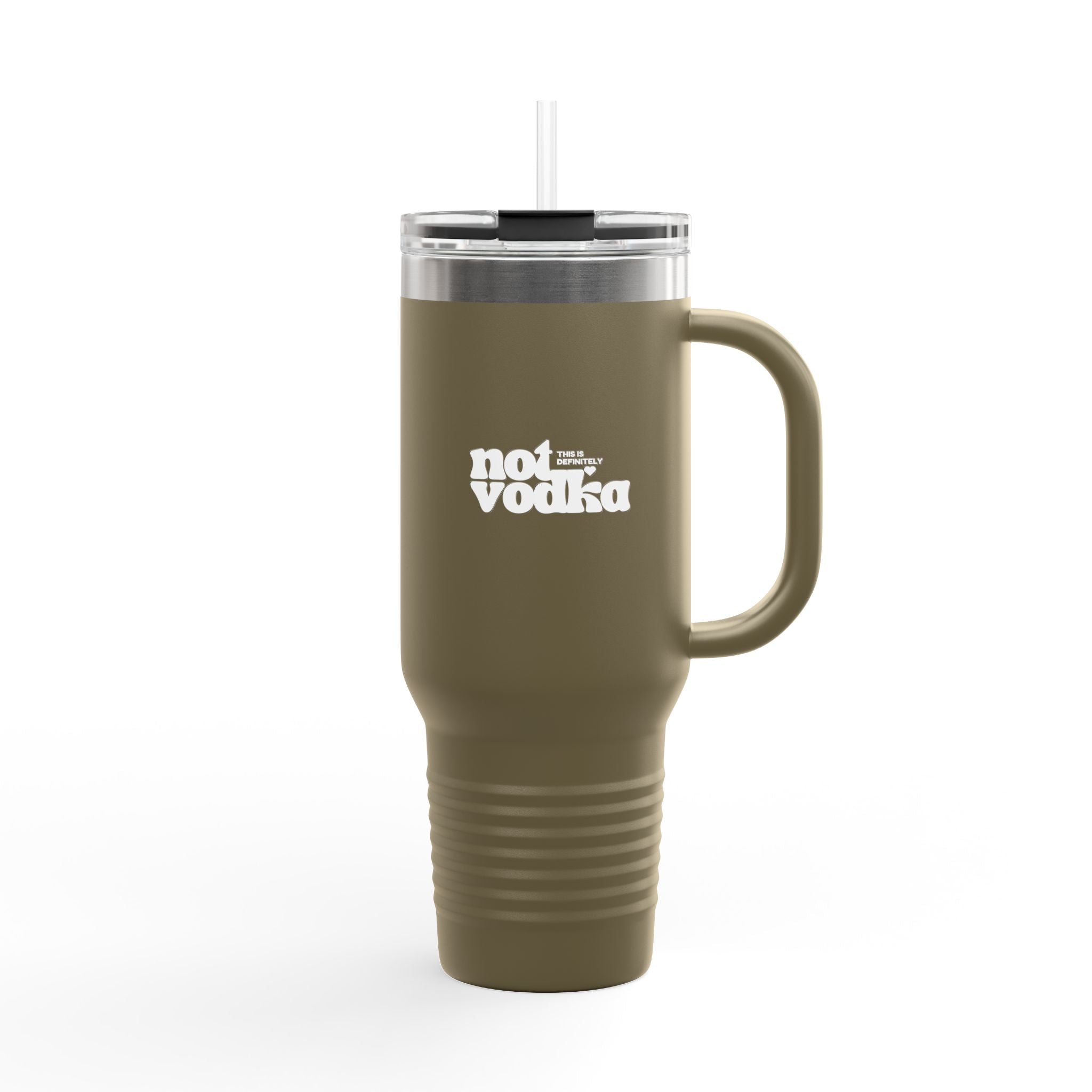 Definitely Not Vodka - Tumbler w. Straw Lid