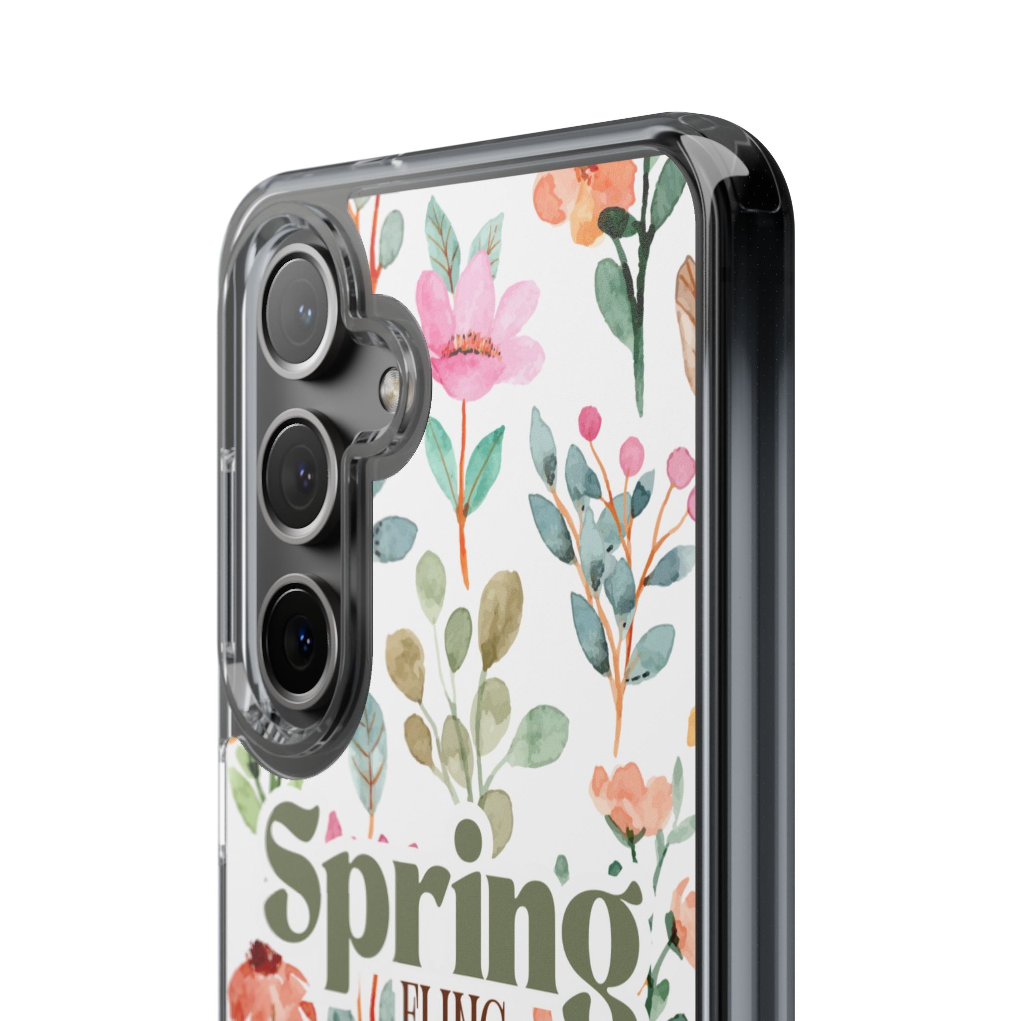 Floral Spring Fling Clear Phone Case