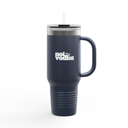 Definitely Not Vodka - Tumbler w. Straw Lid
