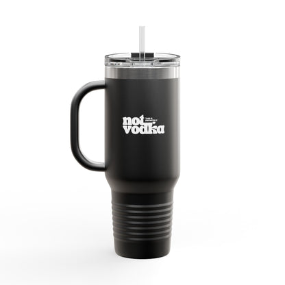 Definitely Not Vodka - Tumbler w. Straw Lid