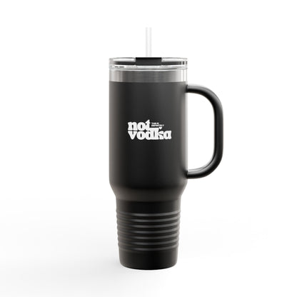 Definitely Not Vodka - Tumbler w. Straw Lid