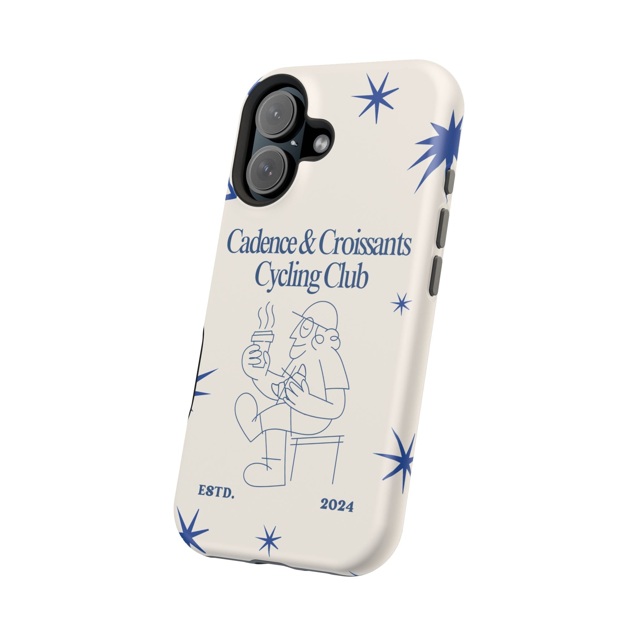 Cadence and Croissants Cycling Club - Magnetic Shockproof iPhone Cover