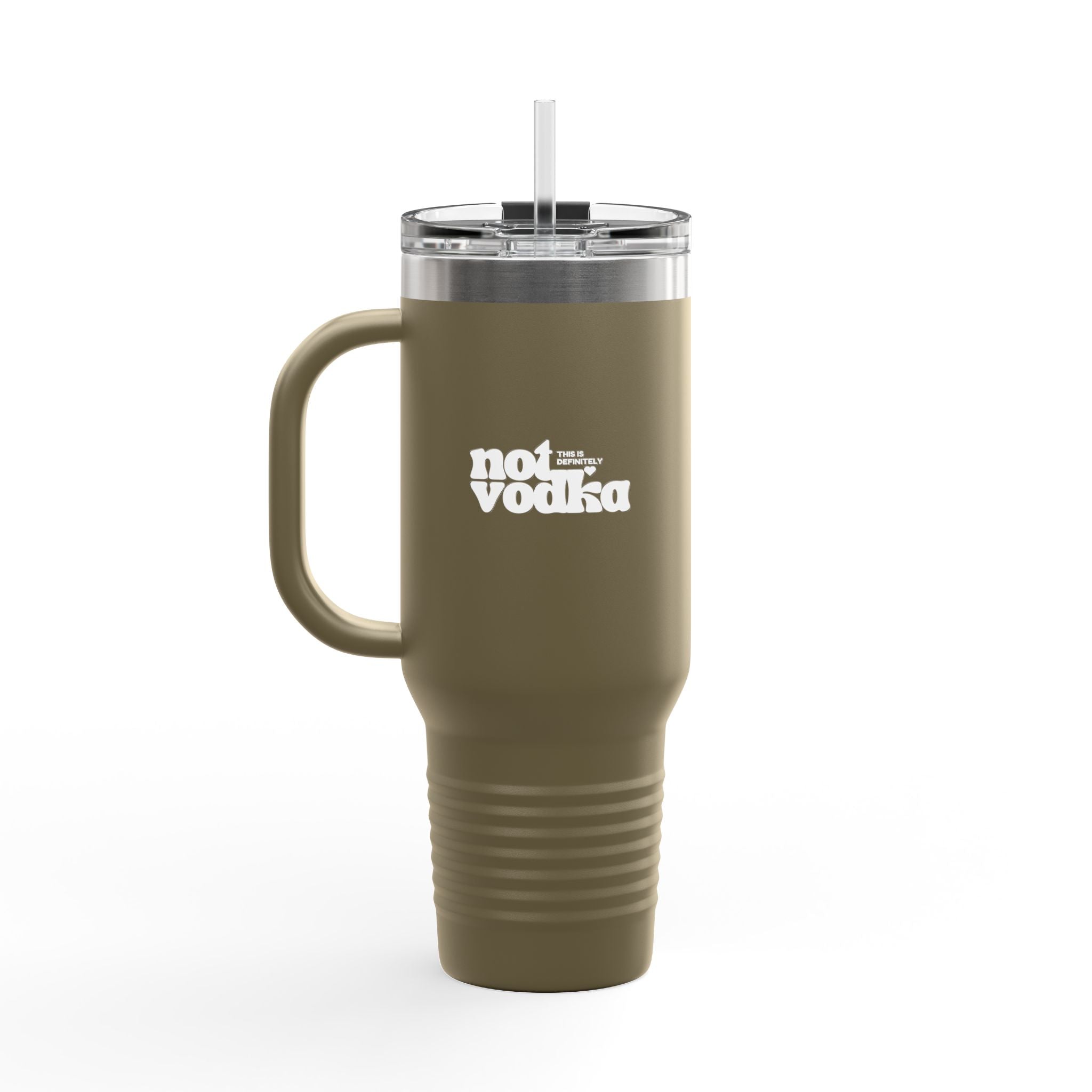 Definitely Not Vodka - Tumbler w. Straw Lid