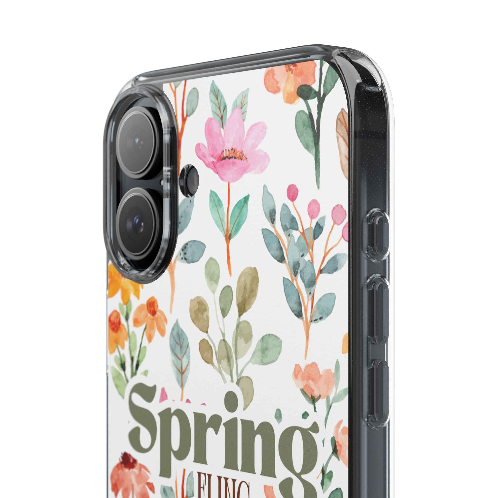 Floral Spring Fling Clear Phone Case