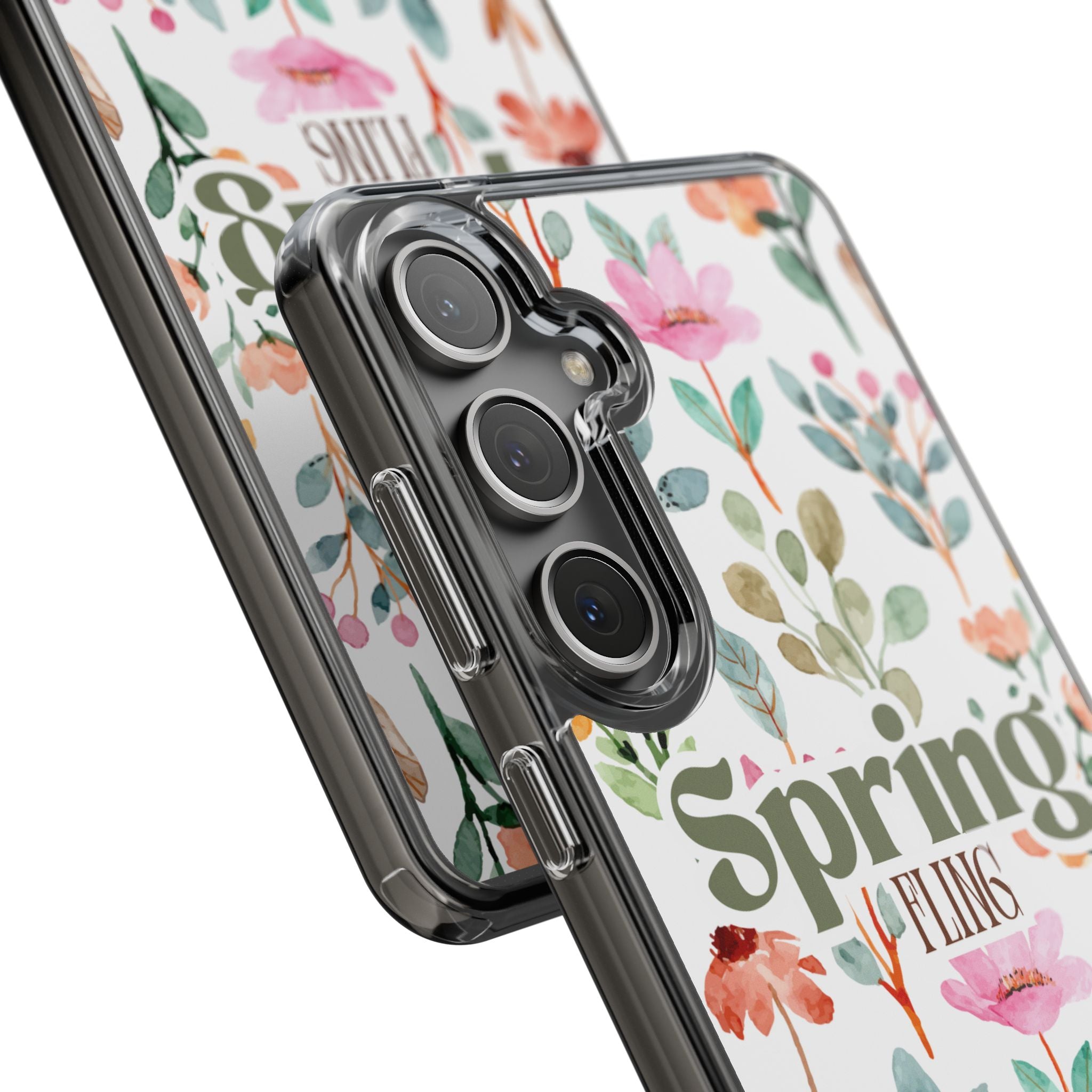 Floral Spring Fling Clear Phone Case