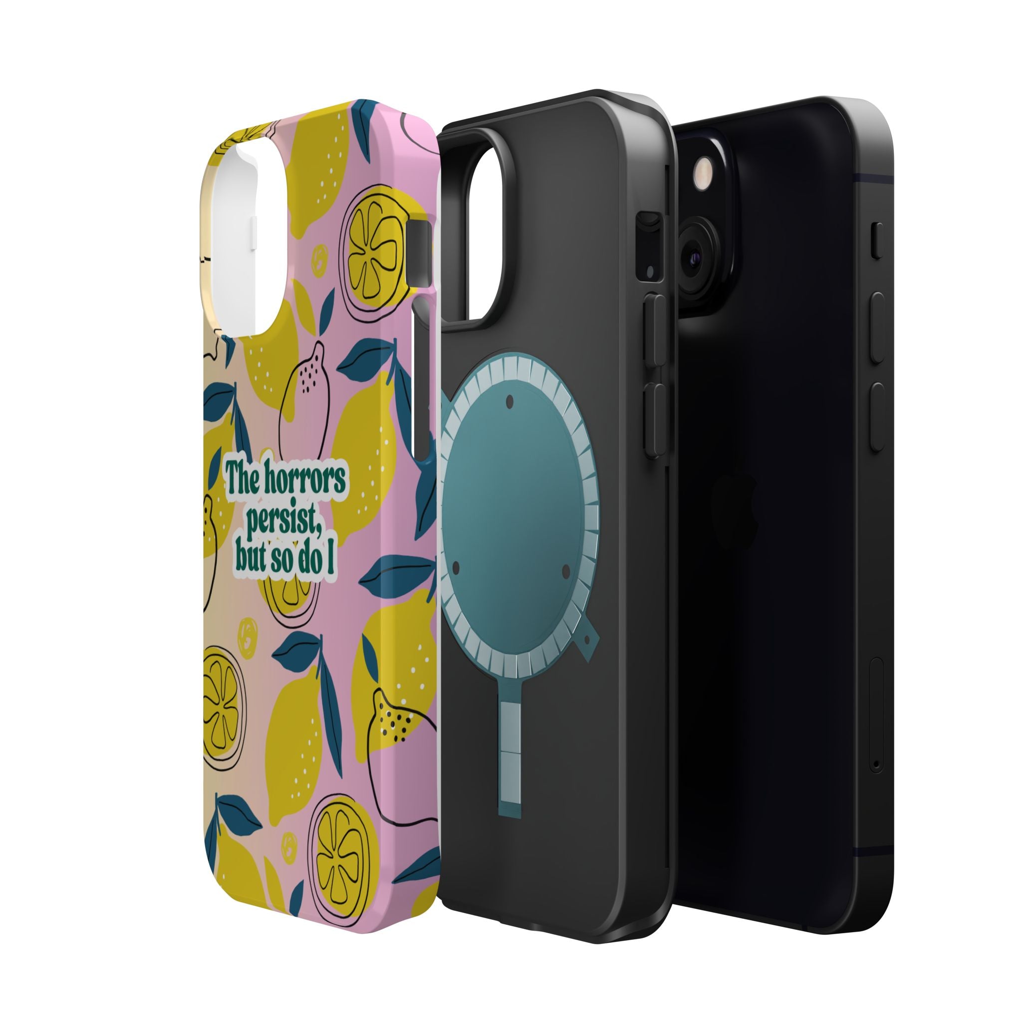 The Horrors Persist, but So Do I - Magnetic Tough Case for iPhone