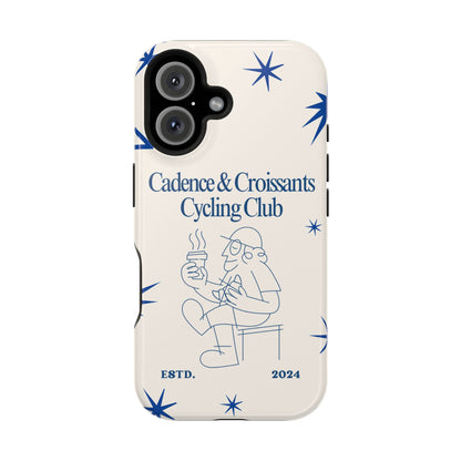 Cadence and Croissants Cycling Club - Magnetic Shockproof iPhone Cover