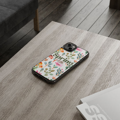Floral Spring Fling Clear Phone Case