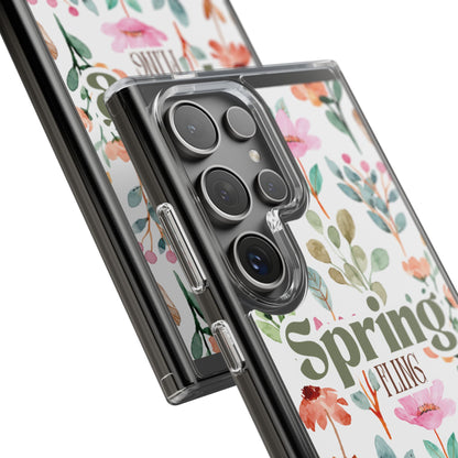Floral Spring Fling Clear Phone Case
