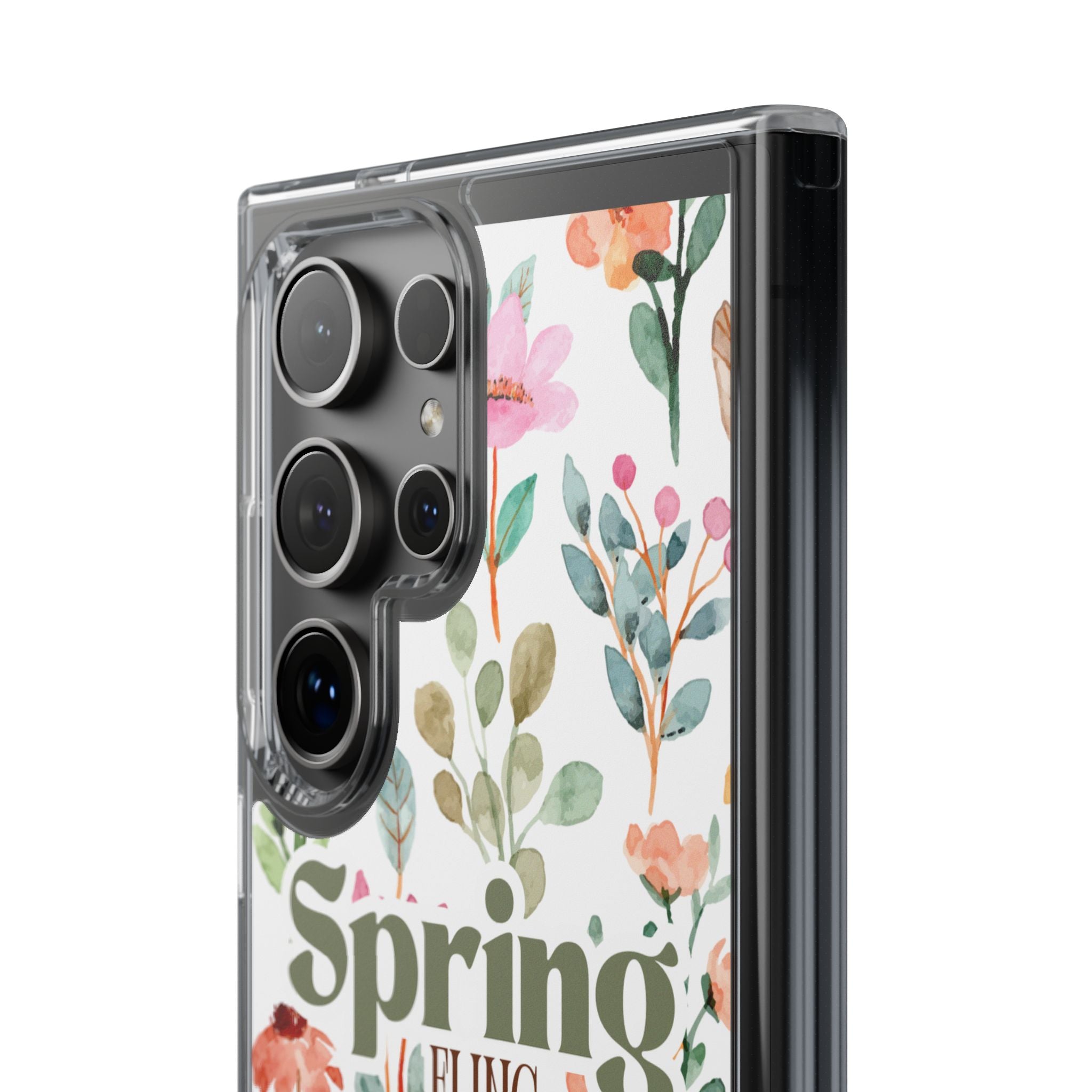 Floral Spring Fling Clear Phone Case