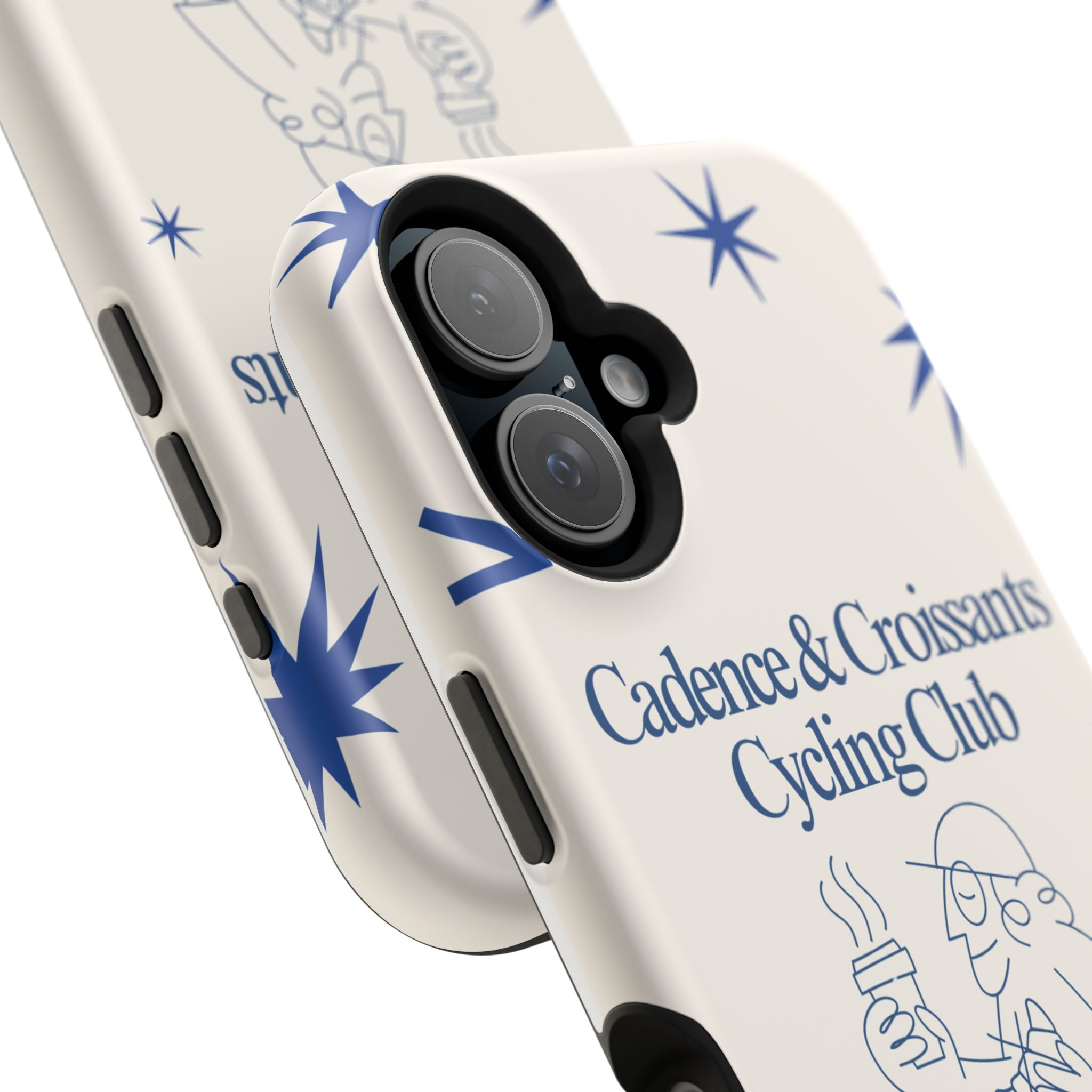 Cadence and Croissants Cycling Club - Magnetic Shockproof iPhone Cover