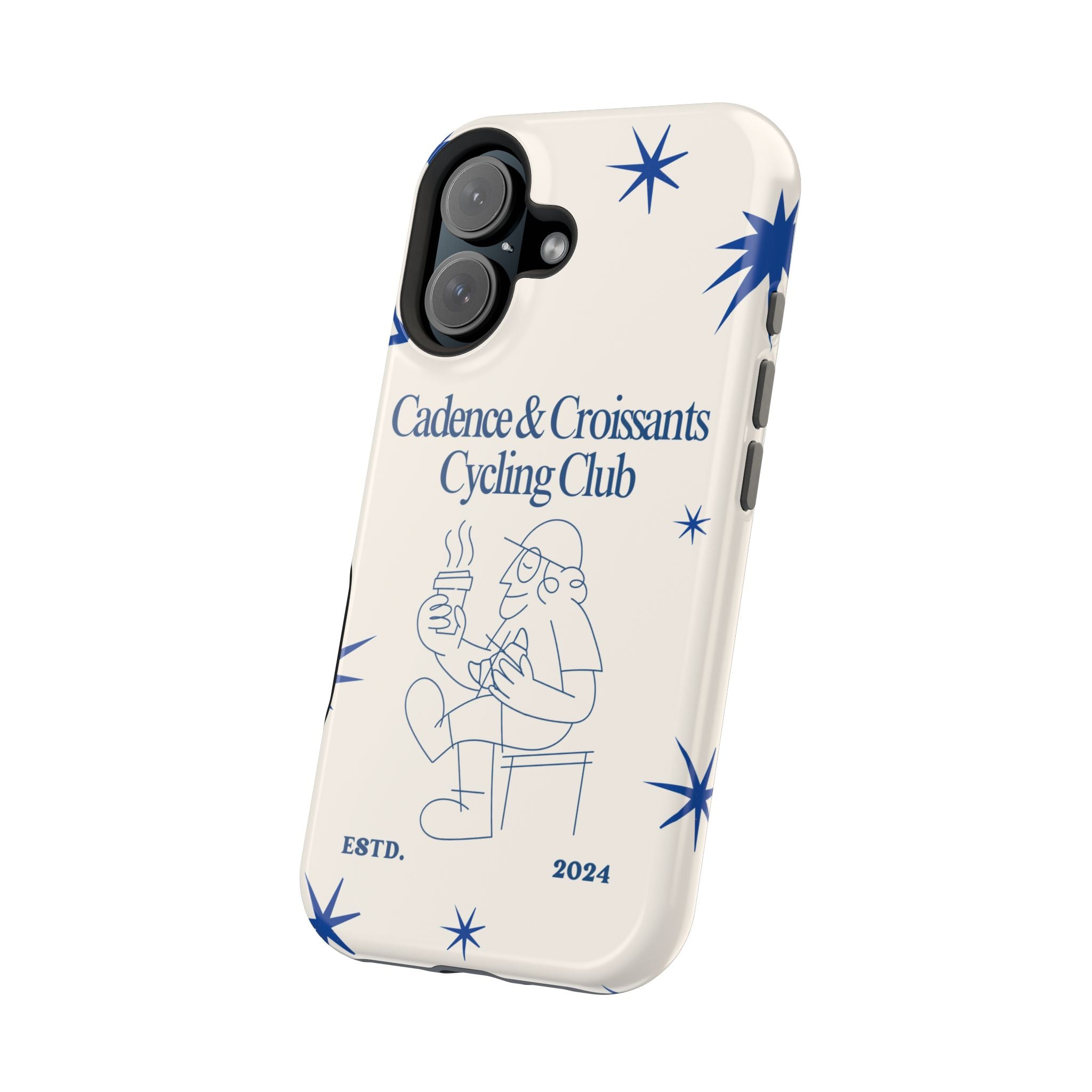 Cadence and Croissants Cycling Club - Magnetic Shockproof iPhone Cover
