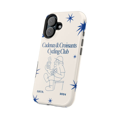 Cadence and Croissants Cycling Club - Magnetic Shockproof iPhone Cover