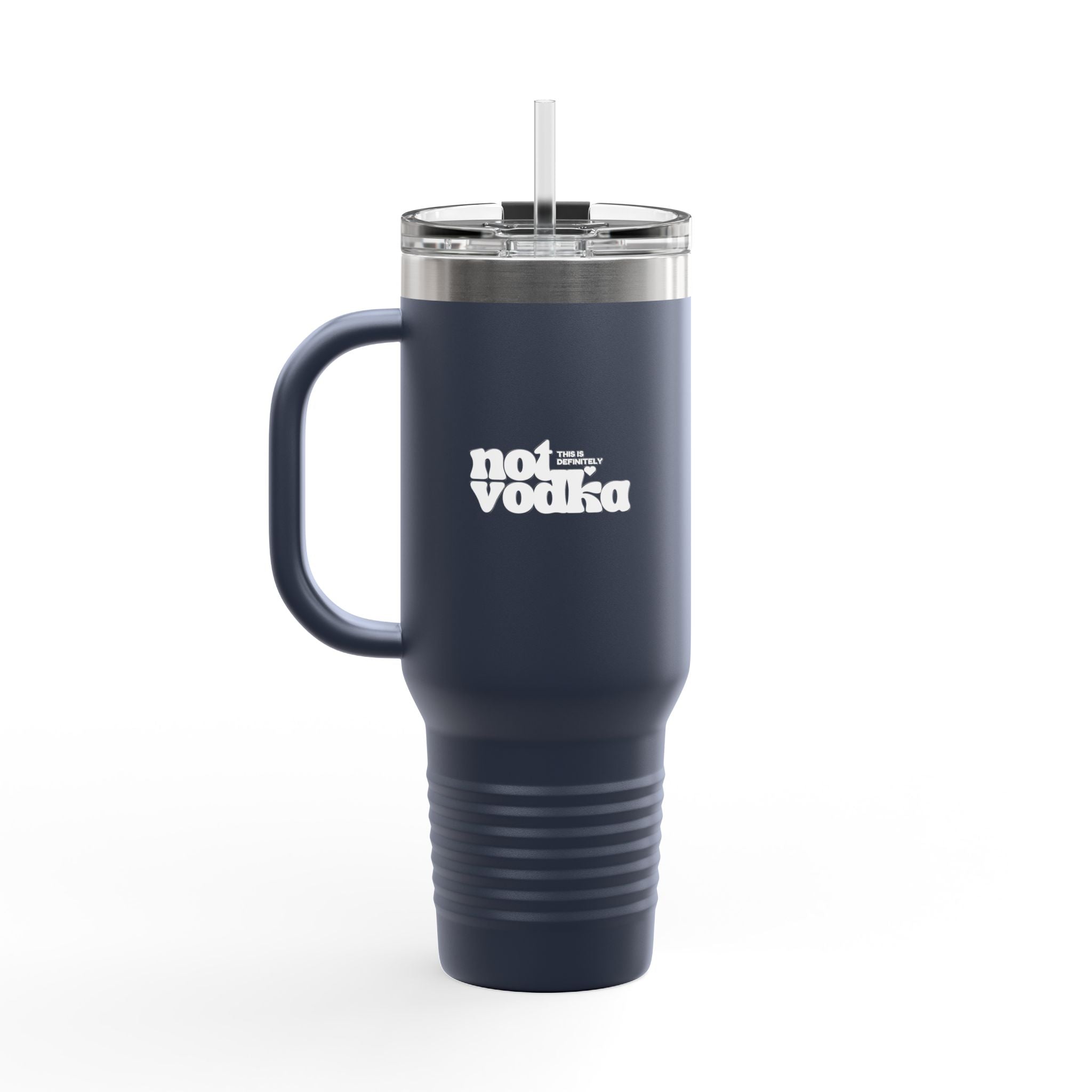 Definitely Not Vodka - Tumbler w. Straw Lid