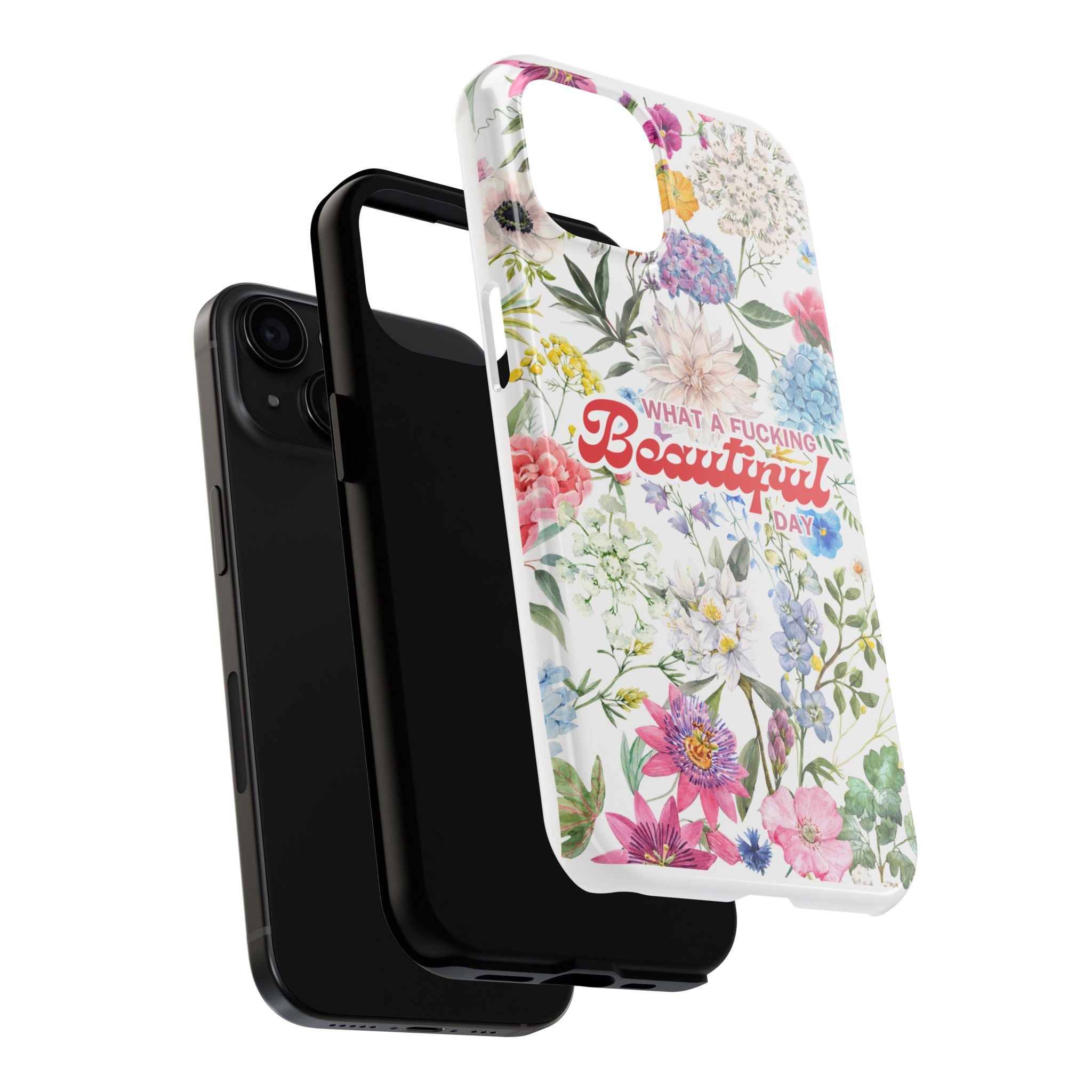 What a Beautiful Day Floral Pattern - Tough Phone Case