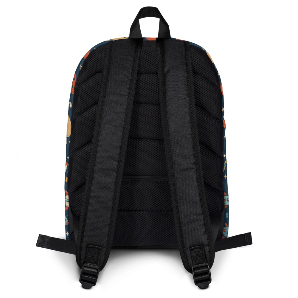 Spaceships & Astronauts print - Backpack