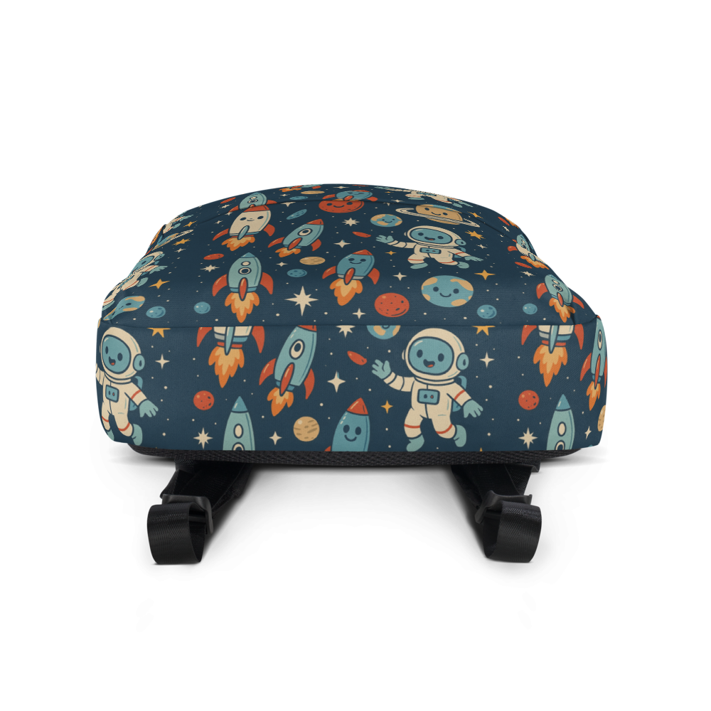 Spaceships & Astronauts print - Backpack
