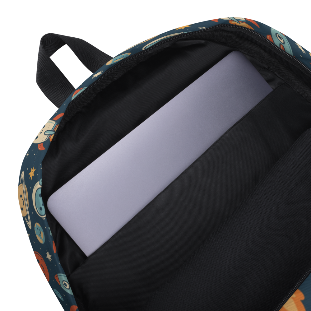Spaceships & Astronauts print - Backpack