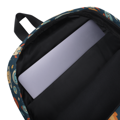 Spaceships & Astronauts print - Backpack