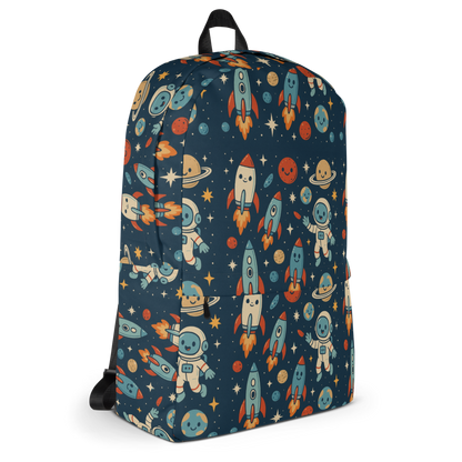 Spaceships & Astronauts print - Backpack
