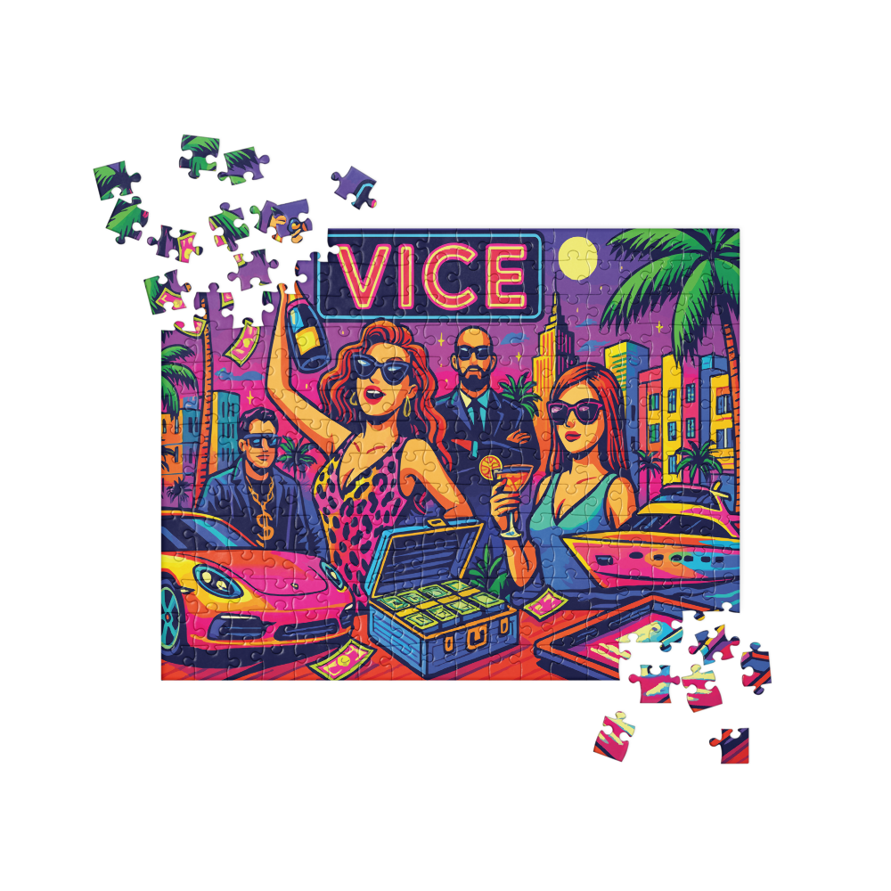 VICE Neon Miami Jigsaw Puzzle – 252 or 520 Pieces