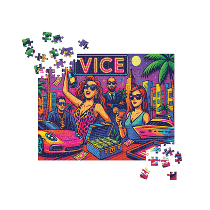 VICE Neon Miami Jigsaw Puzzle – 252 or 520 Pieces