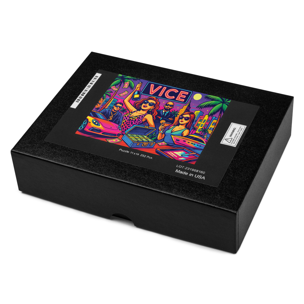 VICE Neon Miami Jigsaw Puzzle – 252 or 520 Pieces