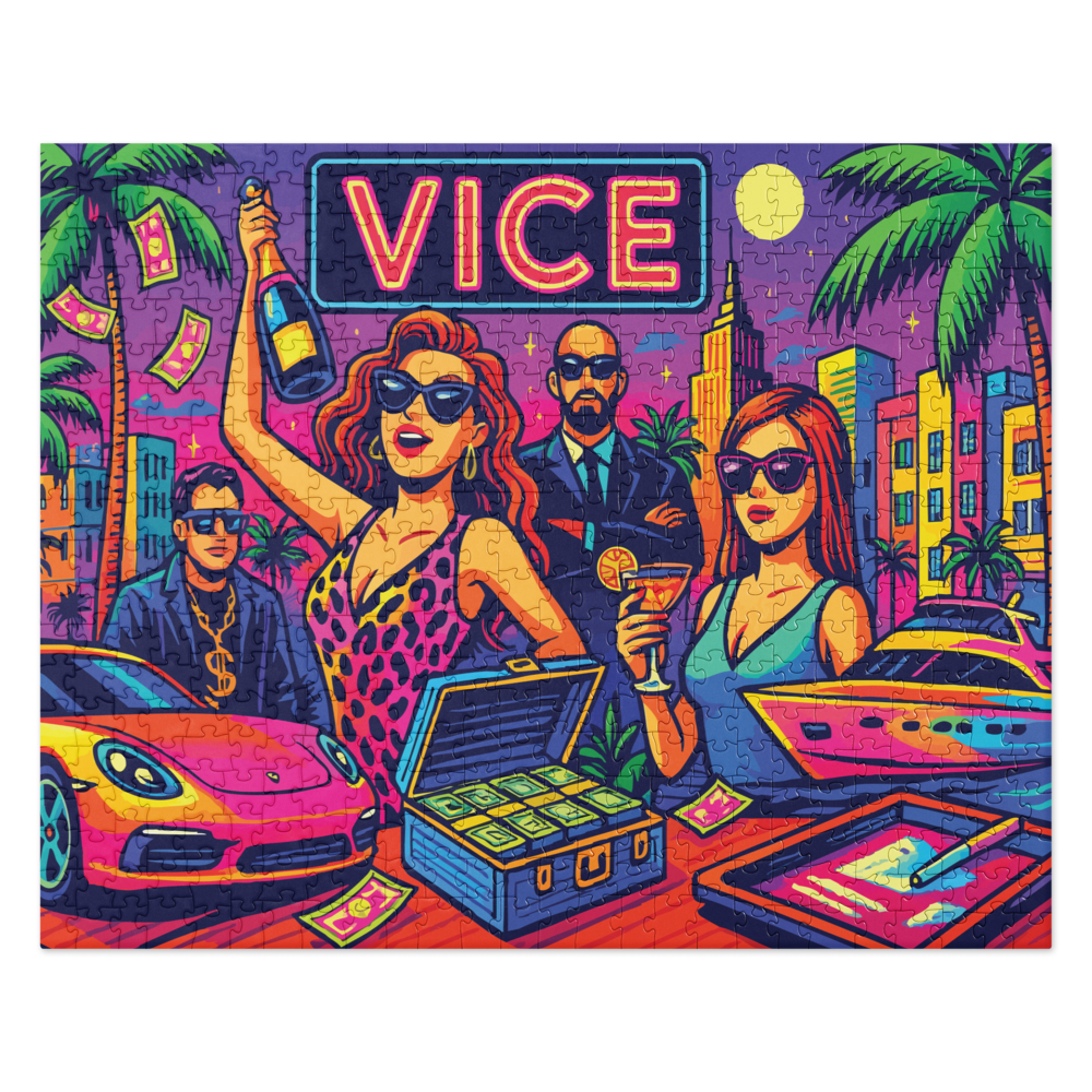 VICE Neon Miami Jigsaw Puzzle – 252 or 520 Pieces