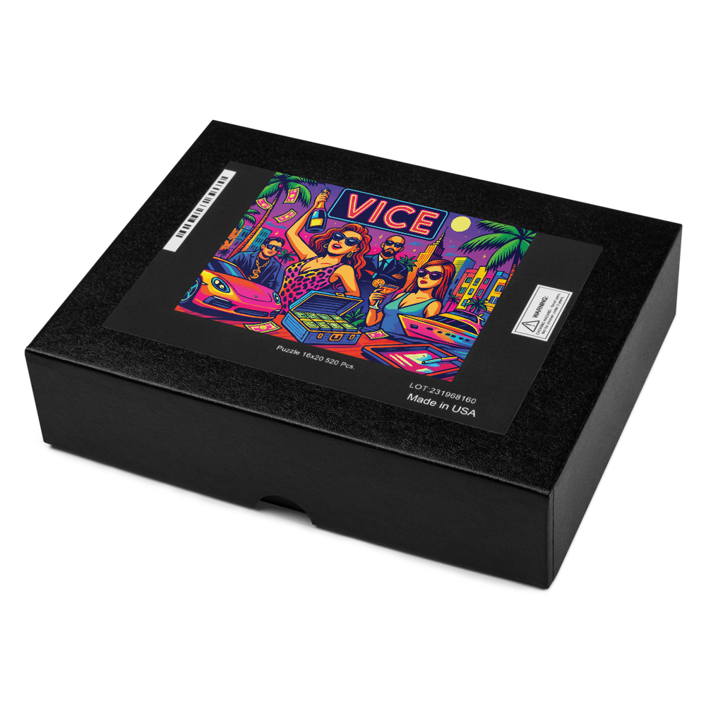 VICE Neon Miami Jigsaw Puzzle – 252 or 520 Pieces