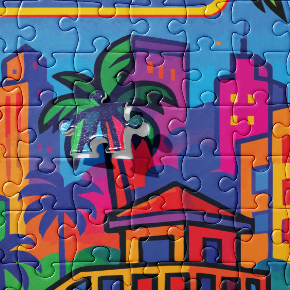 Neon Miami Jigsaw Puzzle – 252 or 520 Pieces