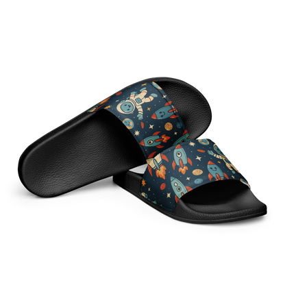 Spaceships & Astronauts Print - Men's slides
